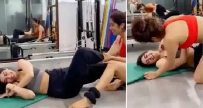 Jhanvi and Khushi's workout video went viral, were seen pulling each other's legs