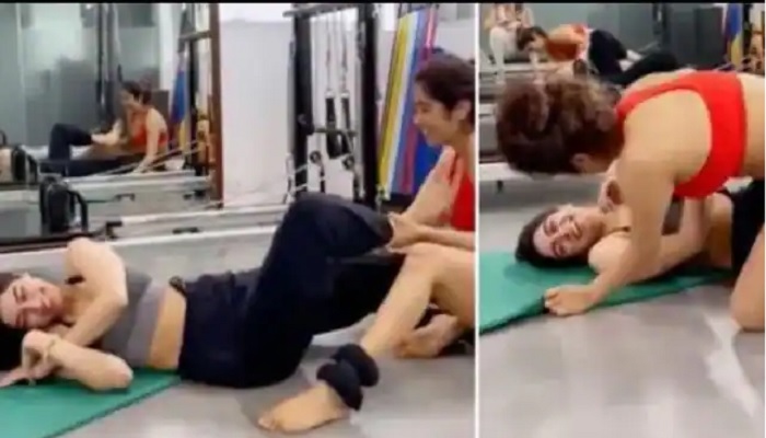 Jhanvi and Khushi's workout video went viral, were seen pulling each other's legs