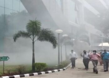 Fire broke out in CBI building