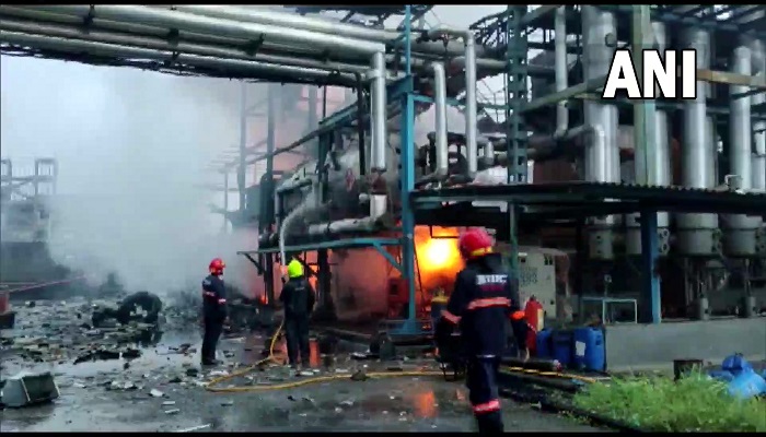 fire in fabric factory