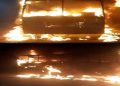 fire broke out in two buses