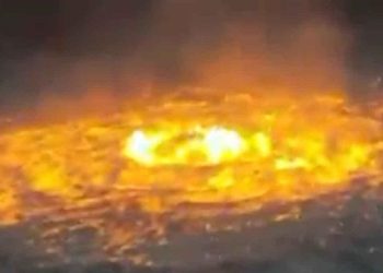 fire in the sea