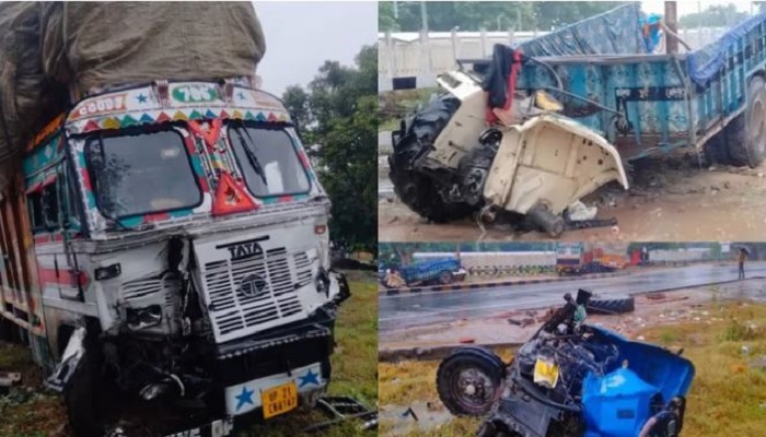 truck and trolley collision