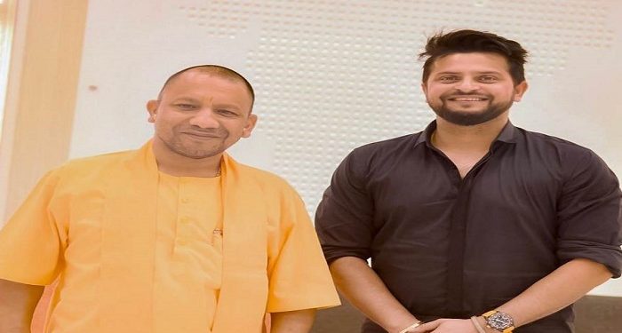cm yogi, suresh raina