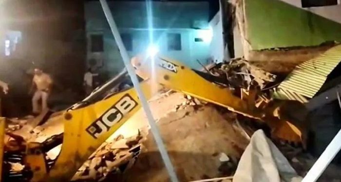 4-storey building collapse