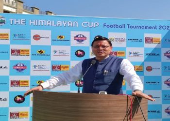 CM Dhami launches Himalayan Cup football tournament