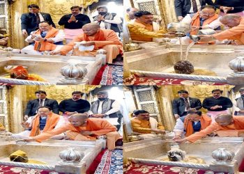 CM Yogi attended the court of Srikashi Vishwanath with JP Nadda