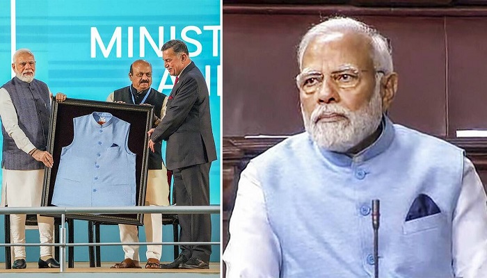 PM Modi wore a plastic bottle jacket