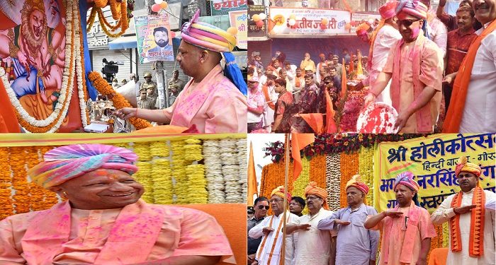 CM Yogi participated in the procession of Lord Narasimha