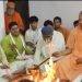 CM Yogi performed Havan by worshiping Mahagauri