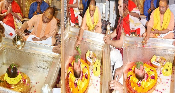 CM Yogi worshiped in Kashi Vishwanath