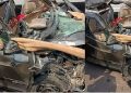 Speeding car collided with dumper