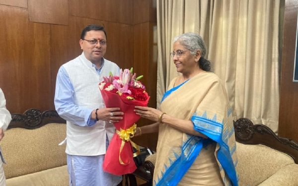 CM Dhami met Finance Minister Nirmala Sitharaman