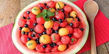 Chilled Melon Ball Salad