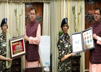 Director General SSB Rashmi Shukla met CM Dhami