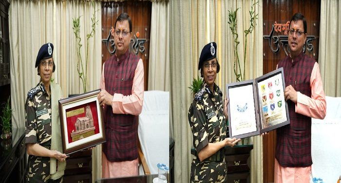 Director General SSB Rashmi Shukla met CM Dhami