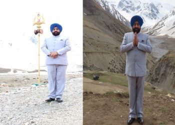 Governor Gurmeet Singh visited "Adi Kailash" and "Om Parvat"
