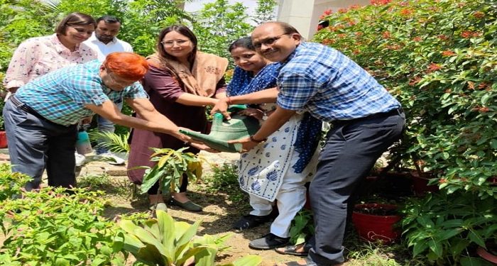 Neha Sharma planted a sapling