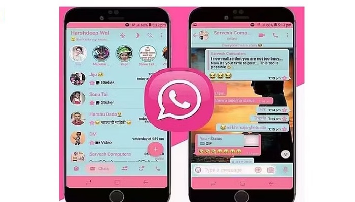 Pink WhatsApp