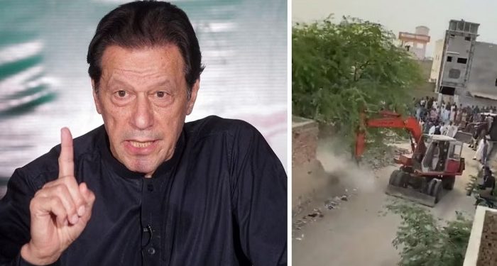 Bulldozer went to Imran Khan's leader's house