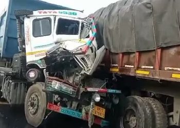 loader-truck collision