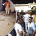 Stone pelting at RSS office