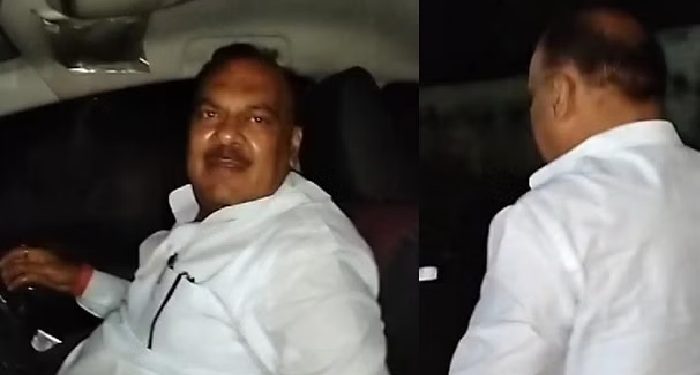 Woman slaps BJP leader on the road