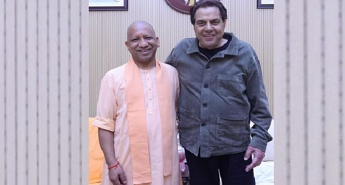 CM Yogi met film star Dharmendra