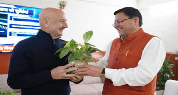 Anupam Kher met CM Dhami