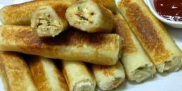 Paneer Bread Roll