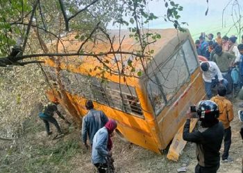 School Bus Overturned