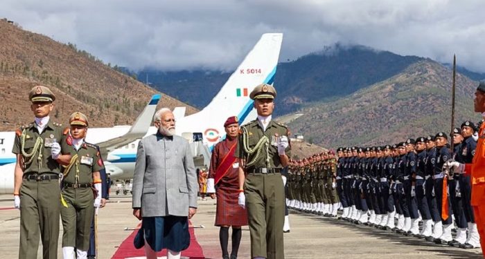 PM Modi received grand welcome in Bhutan