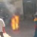 Youth sets himself on fire in SP office