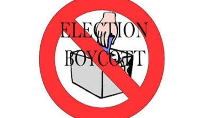 boycotted elections