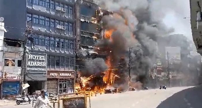 Massive fire broke in Pal Hotel