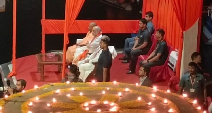 Amit Shah and CM Yogi participated in Ganga Aarti