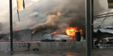 fire brokeout in game zone