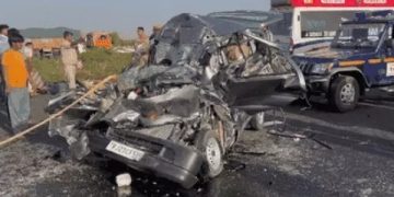 Road Accident on Delhi-Mumbai Expressway