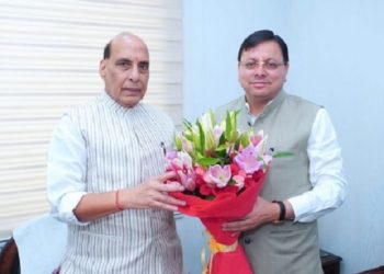 CM Dhami met Rajnath in Delhi