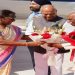 President Draupadi Murmu was welcomed by Bandaru Dattatreya