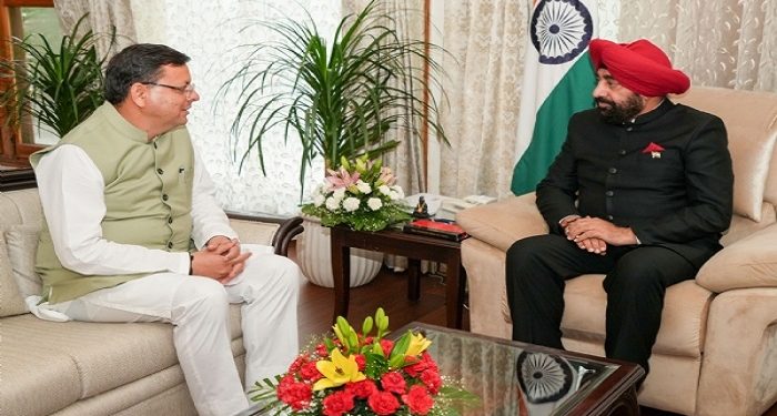 CM Dhami met Governor Gurmeet