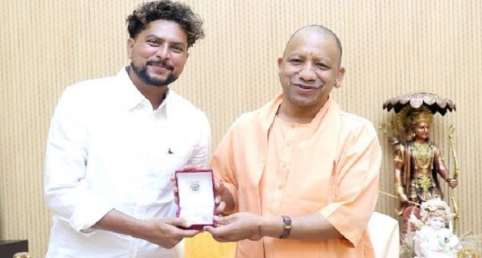 Kuldeep Yadav met CM Yogi