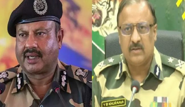 BSF DG and Special DG removed with immediate effect