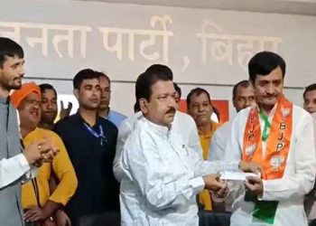 Bahubali former MLA Sunil Pandey joined BJP