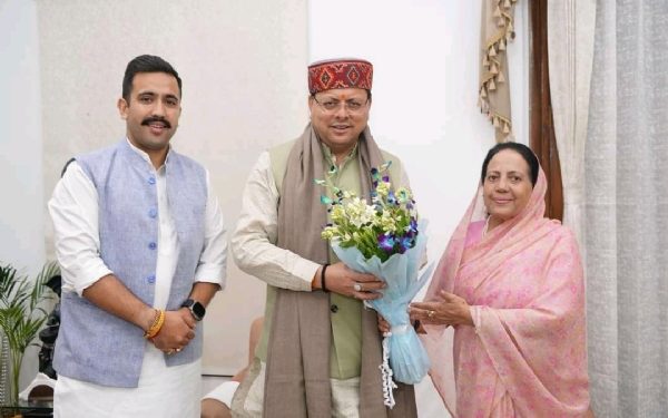 Vikramaditya Singh met CM Dhami