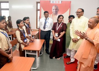 CM Yogi interacted with the students