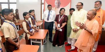 CM Yogi interacted with the students