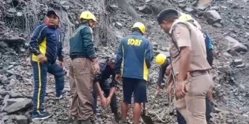 Landslide in Sonprayag