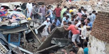 house collapsed