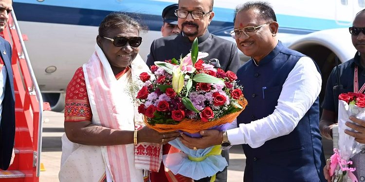 CM Vishnudev Sai welcomed President Murmu